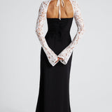 Aria Maxi Dress - Black/White