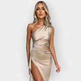Alina | Elegáns Sátén Ruha Esti Rendezvényekre