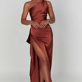 Ariel Maxi Dress - Rust Brown