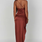 Ariel Maxi Dress - Rust Brown
