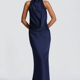 Armelle Maxi Dress - Navy Blue
