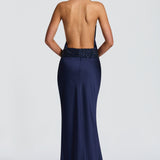 Armelle Maxi Dress - Navy Blue