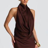 Armelle Maxi Dress - Plum Brown
