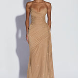 Ashika Maxi Dress - Golden Sparkle