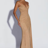 Ashika Maxi Dress - Golden Sparkle