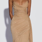 Ashika Maxi Dress - Golden Sparkle