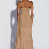 Ashika Maxi Dress - Golden Sparkle