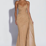 Ashika Maxi Dress - Golden Sparkle