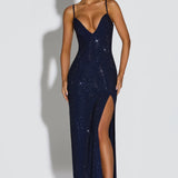 Ashton Maxi Dress - Ocean Blue
