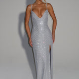 Ashton Maxi Dress - Silver
