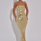 Atari Maxi Dress - Gold