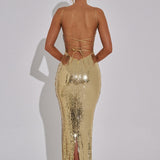 Atari Maxi Dress - Gold