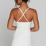Aura Mini Dress - White