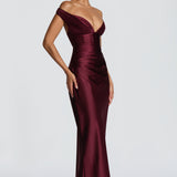 Aurelia Cherry Patent Maxi Dress