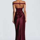 Aurelia Cherry Patent Maxi Dress