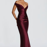 Aurelia Cherry Patent Maxi Dress
