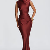 Avielle Maxi Dress - Deep Rust Brown
