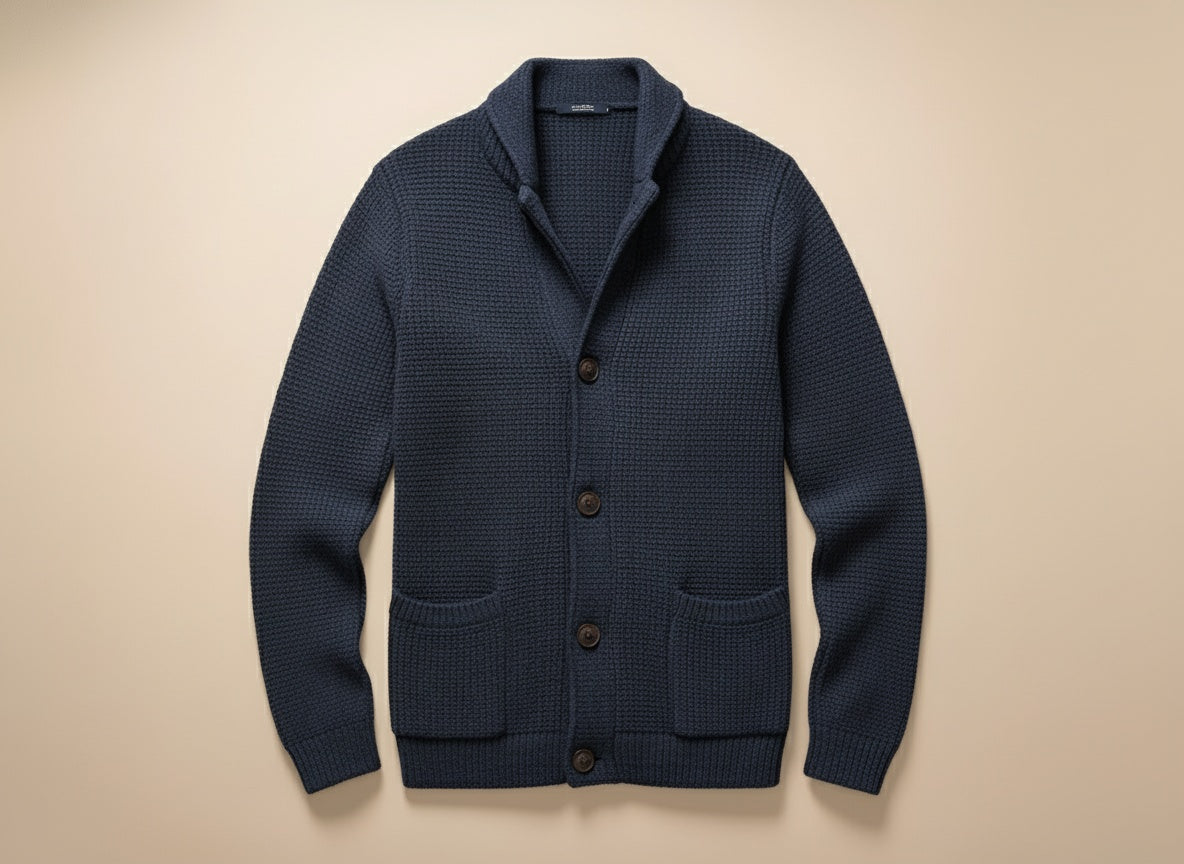 Reidar | Leather Cardigan