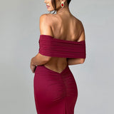 Bordó Belinda Maxi Dress