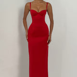 Bennett Red Maxi Dress