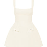 Bessie Mini Dress - Ivory