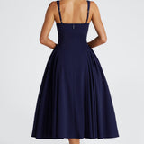Betty Midi Dress - Nautical Blue
