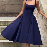 Betty Midi Dress - Nautical Blue