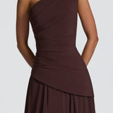 Bianca Maxi Dress - Plum Brown
