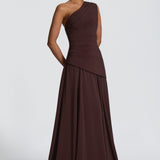 Bianca Maxi Dress - Plum Brown
