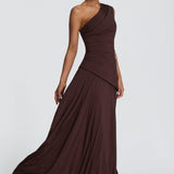 Bianca Maxi Dress - Plum Brown