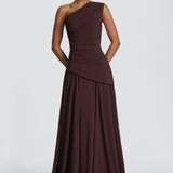 Bianca Maxi Dress - Plum Brown