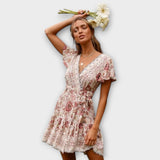 Adélia | Rövid Boho Stílusú Ruha