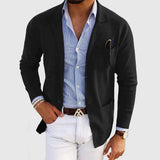 Edvin | MEESTELE LUXURY BLAZER IN LEATHER-LIKE FABRIC