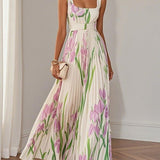 Yara | Maxi Dress with Pleated Fabric