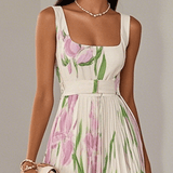 Yara | Maxi Dress with Pleated Fabric