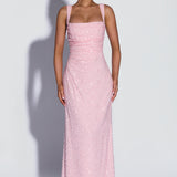 Calanthe Maxi Dress - Pink Sparkle