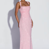 Calanthe Maxi Dress - Pink Sparkle