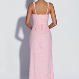 Calanthe Maxi Dress - Pink Sparkle