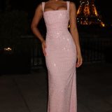 Calanthe Maxi Dress - Pink Sparkle