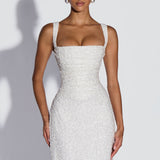 Calanthe Maxi Dress - Ivory Sparkle