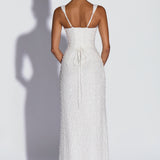 Calanthe Maxi Dress - Ivory Sparkle