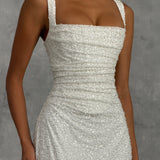 Calanthe Maxi Dress - Ivory Sparkle