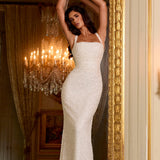 Calanthe Maxi Dress - Ivory Sparkle