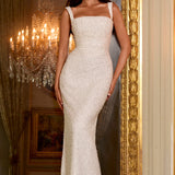 Calanthe Maxi Dress - Ivory Sparkle