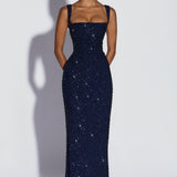 Calanthe Maxi Dress - Ocean Glow
