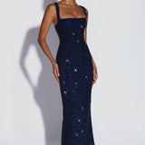 Calanthe Maxi Dress - Ocean Glow