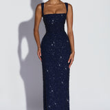 Calanthe Maxi Dress - Ocean Glow