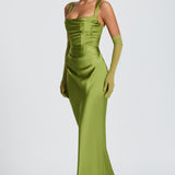 Olive Calanthe Maxi Dress