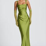 Olive Calanthe Maxi Dress