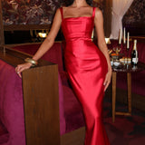 Calanthe Maxi Dress - Red